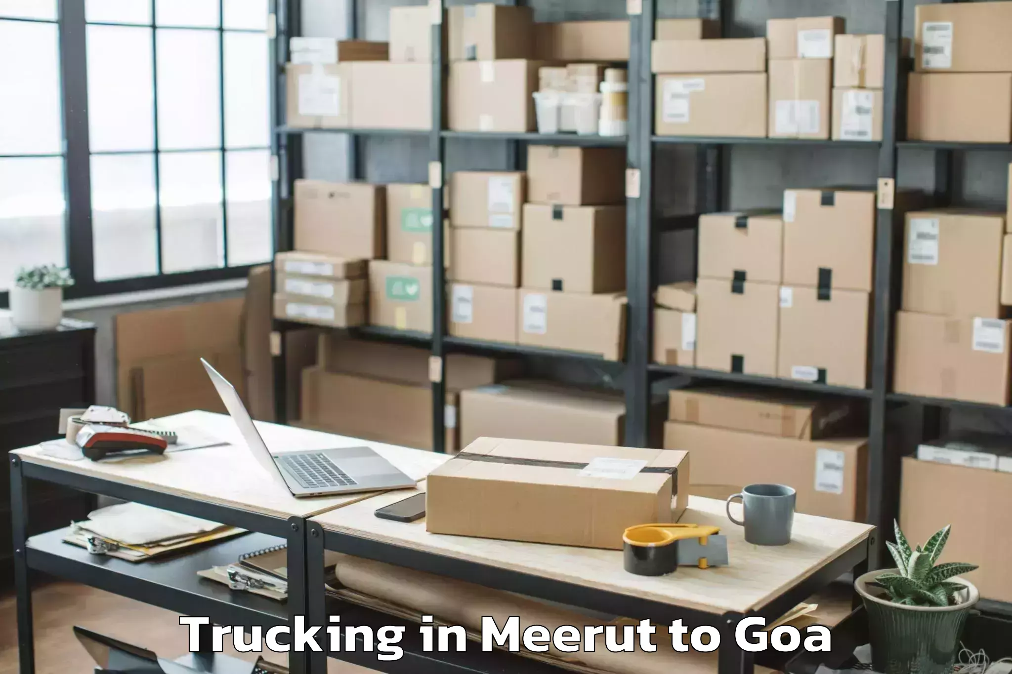 Expert Meerut to Guirim Trucking